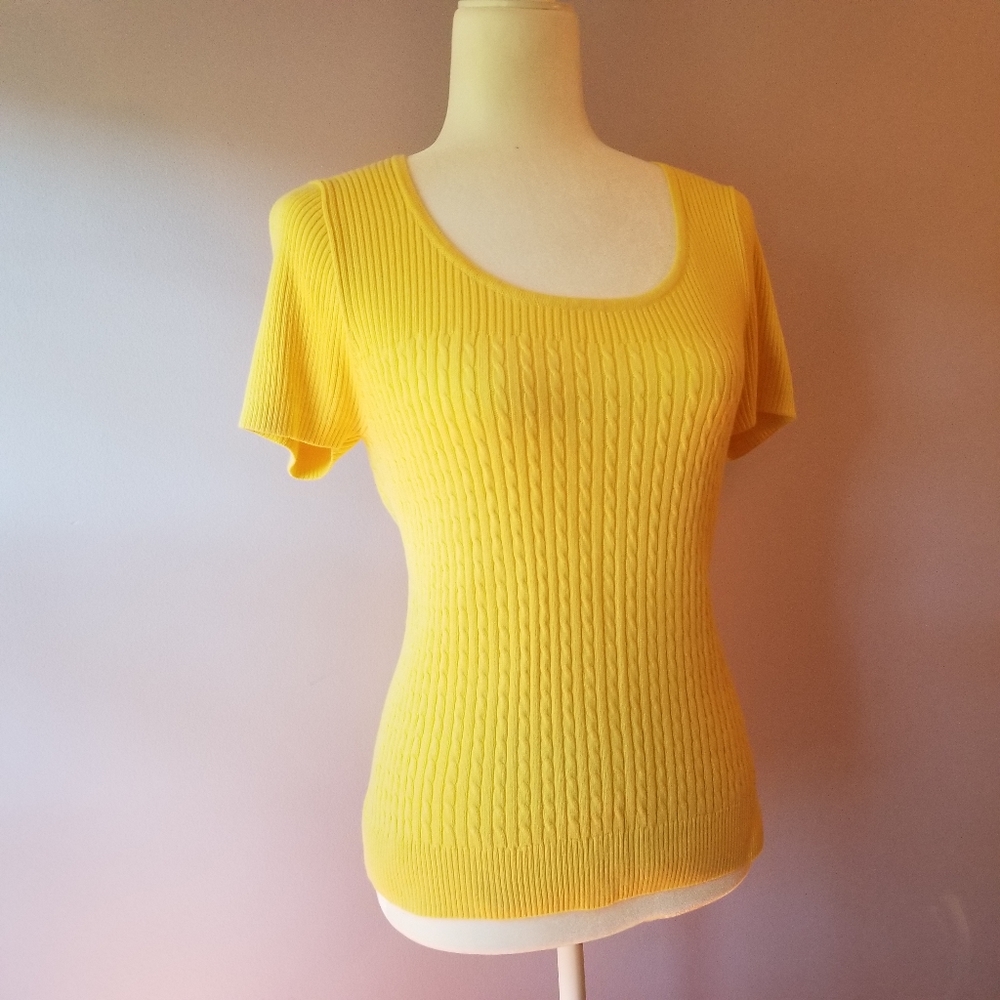 3/$27 Sweater | Short Sleeve | Yellow